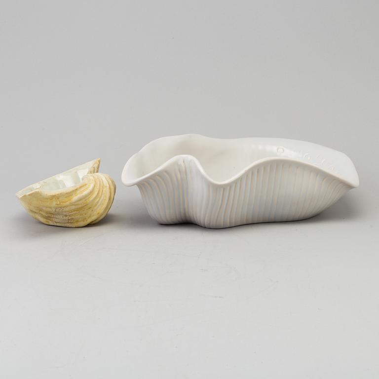 two faiance bowls by Ewald Dahlskog for Bo Fajans, 1940's.