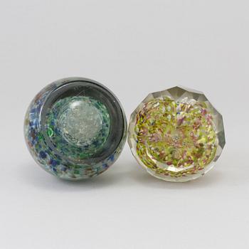 BREVPRESSAR, 2 st, glas, 1900-talets början.