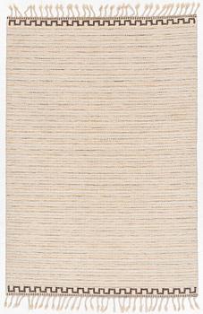 A  flat weave carpet, c. 202 x 137 cm.