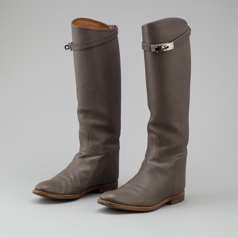 HERMÈS, "Jumping leather riding boots", stövlar, 2013, storlek 38.