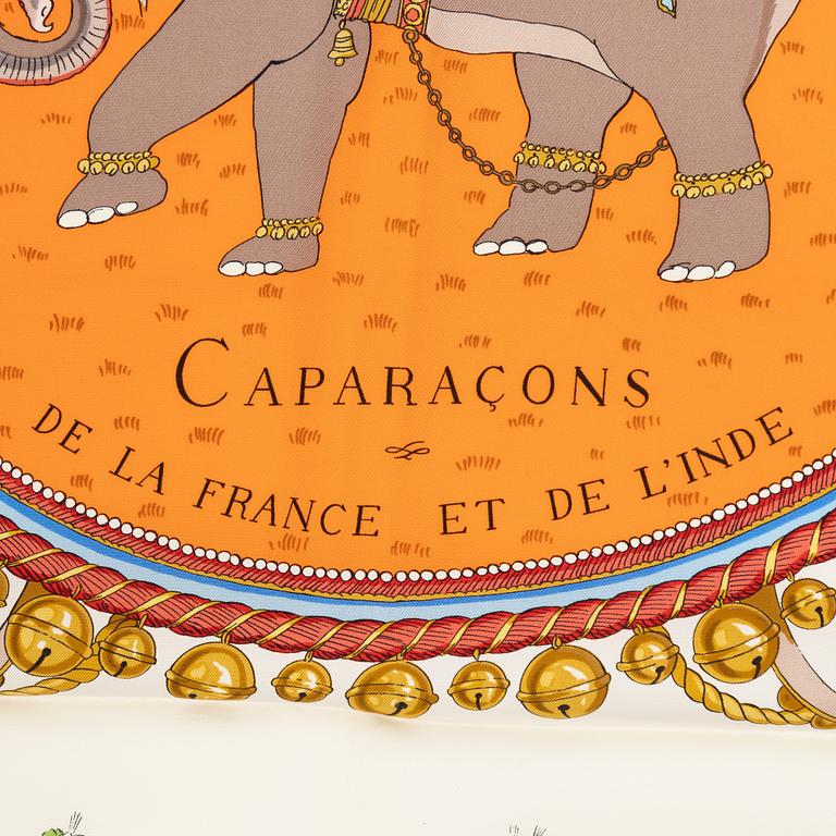 Hermès, scarf, "Caparaçons de la France et de l'Inde".