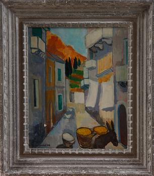 BLOMQUIST, BENGT, olja på duk, sign och dat "48".