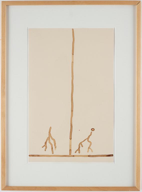 JAMES BROWN, drawing signed and dated 1988 on verso.