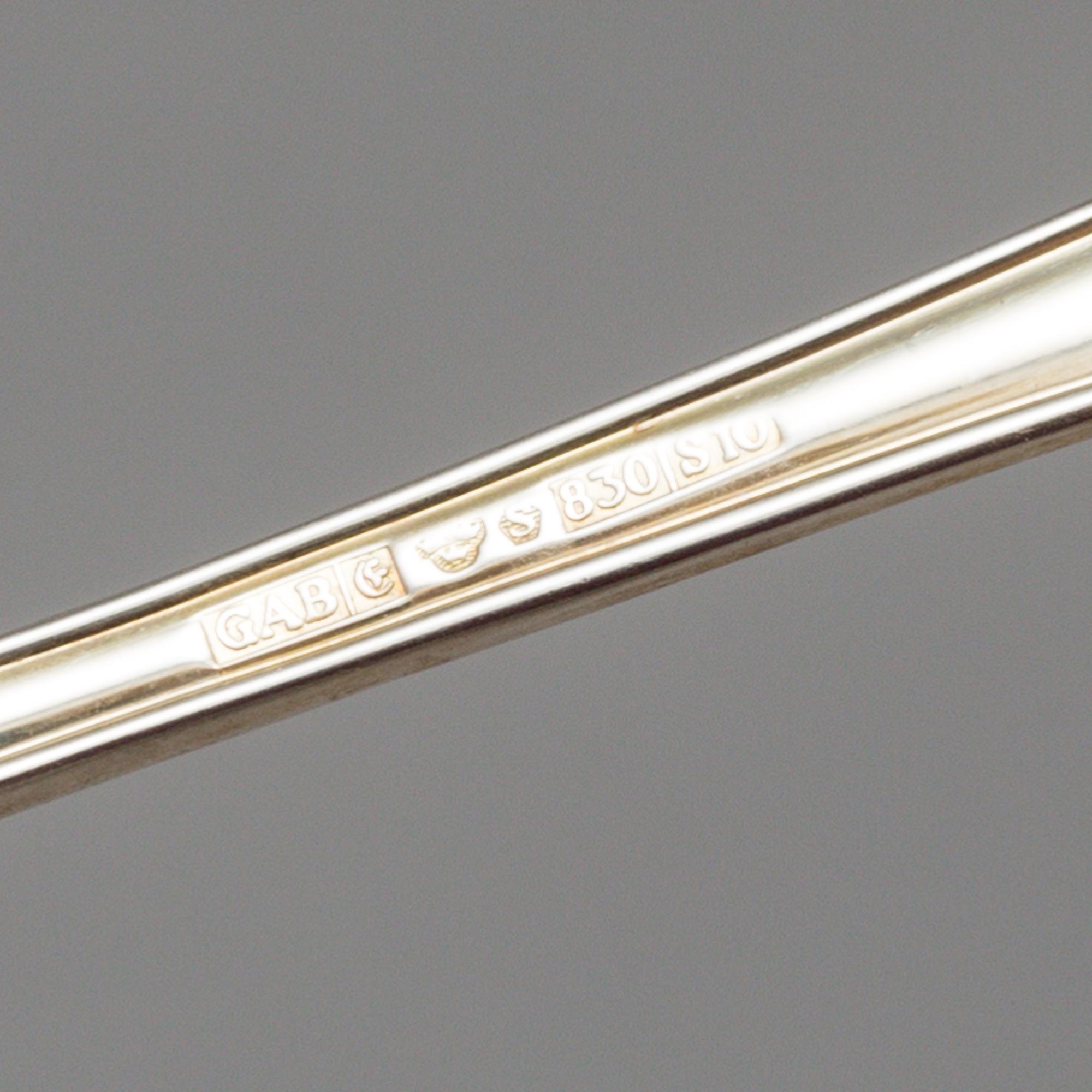 30 pieces of Swedish silver cutlery, 19-/20th centuries. Weigth ca 675 grams.