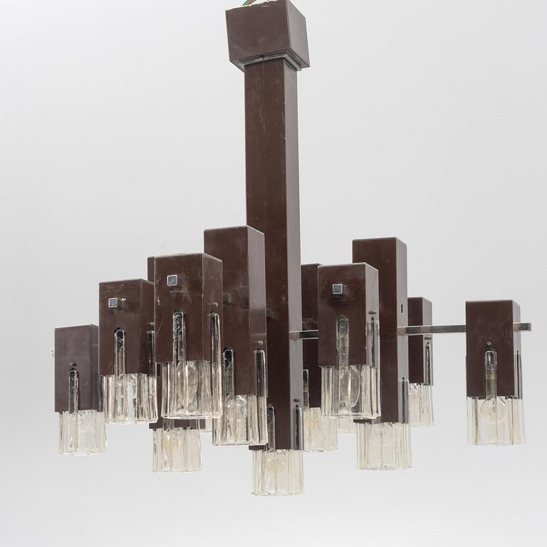 Gaetano Sciolari, ceiling lamp, 1960s/70s.