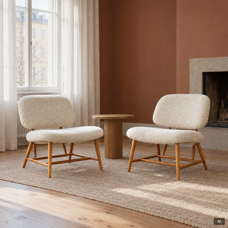 Alf Svensson, Armchairs, a pair, “TeVe”, Bra Bohag, Studio Ljungs Industrier AB, Malmö, 1950s.