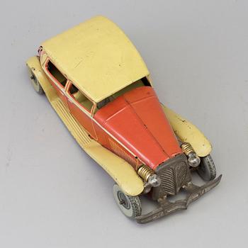 A German tin toy car, 1930's.