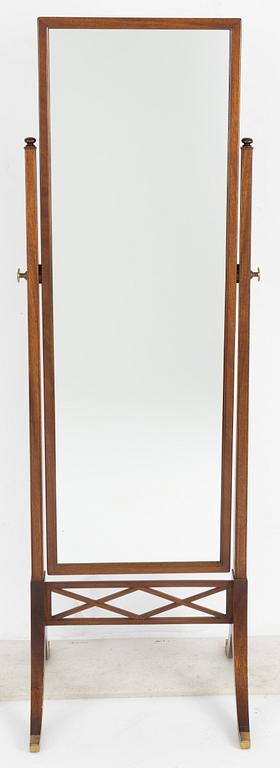 An english style floor mirror, second half of the 20th century.