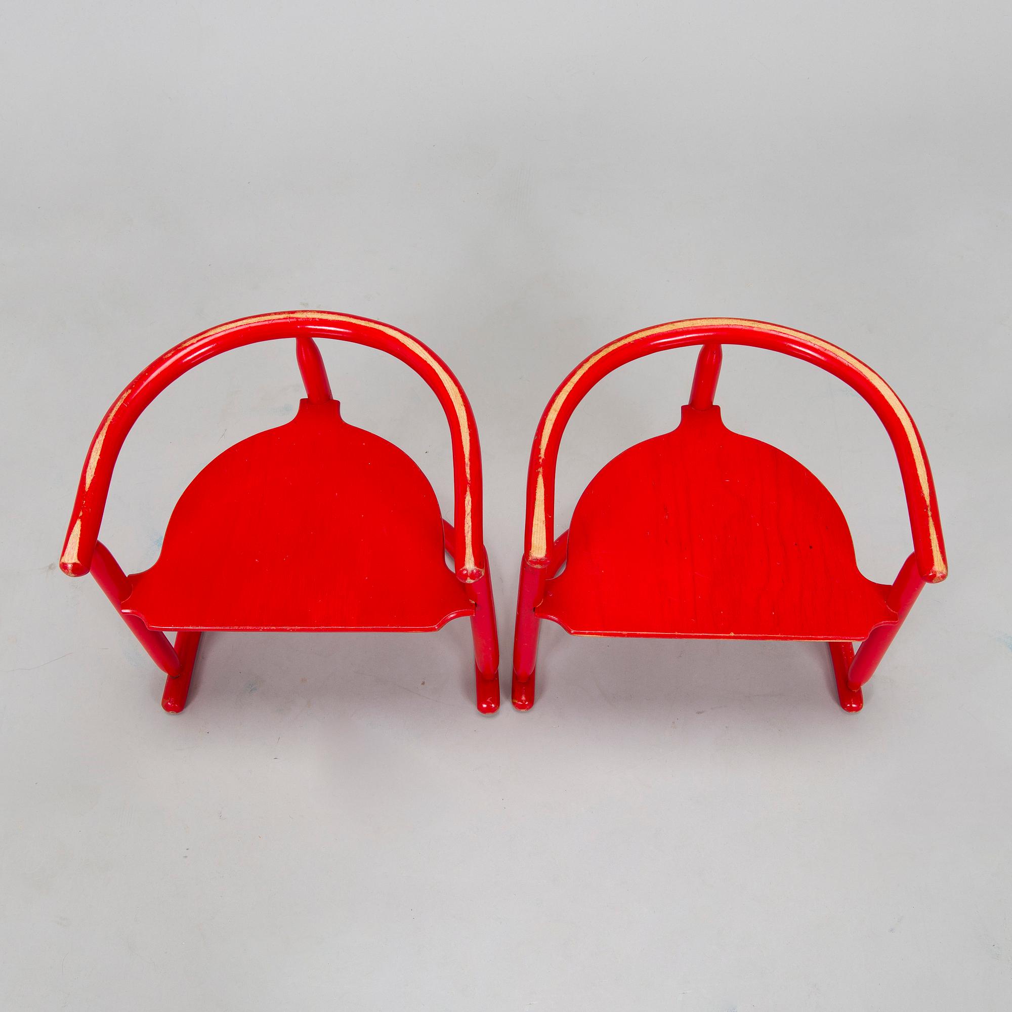 Karin Mobring, a children's beech wood furniture set, 'Anna', IKEA, Sweden,.