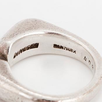 AGNETE DINESEN, a sterling silver ring from Georg Jensen, Denmark.