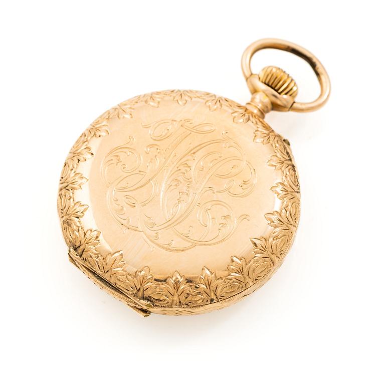 Fickur, 14K guld, 36 mm.