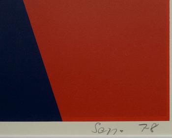 SEPPO KÄRKKÄINEN, serigrafi, signerad, daterad 78, numrerad 43/50.