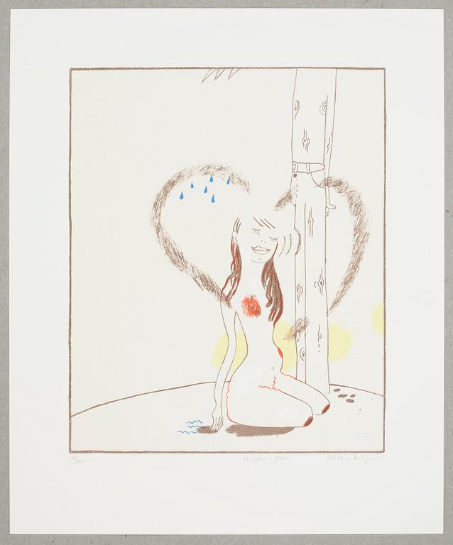 HELENE BILLGREN, a litograph in color, signed and numbered 43/150.