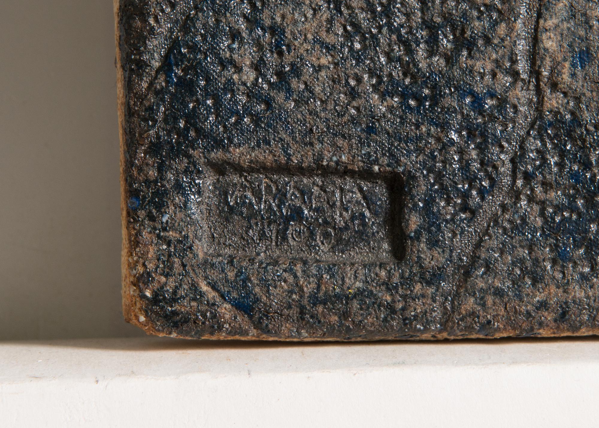 Francesca Mascitti-Lindh,, A stoneware relief, signed F. Lindh Arabia.