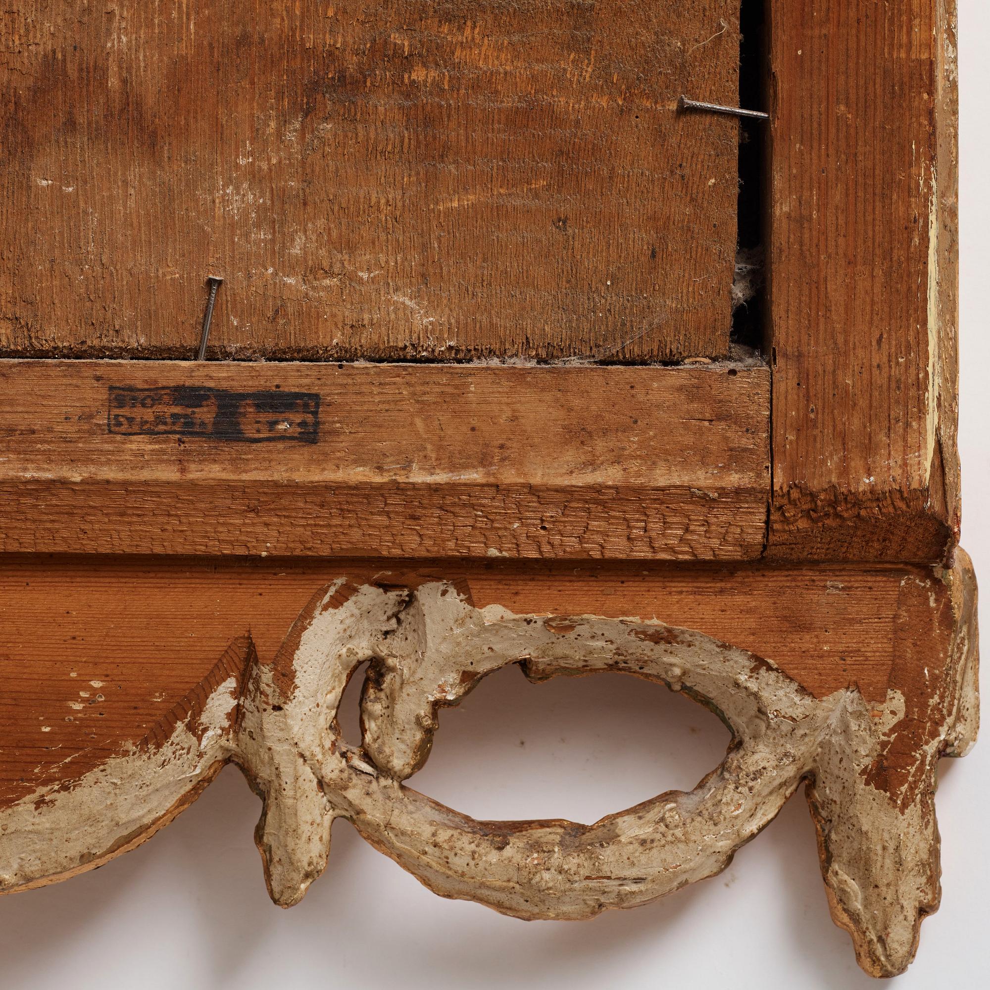 A Swedish Transition mirror by J. Åkerblad 1772.