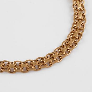 ARMBAND, 18K guld, Svedbom, Köping. Vikt 6,7 gram.