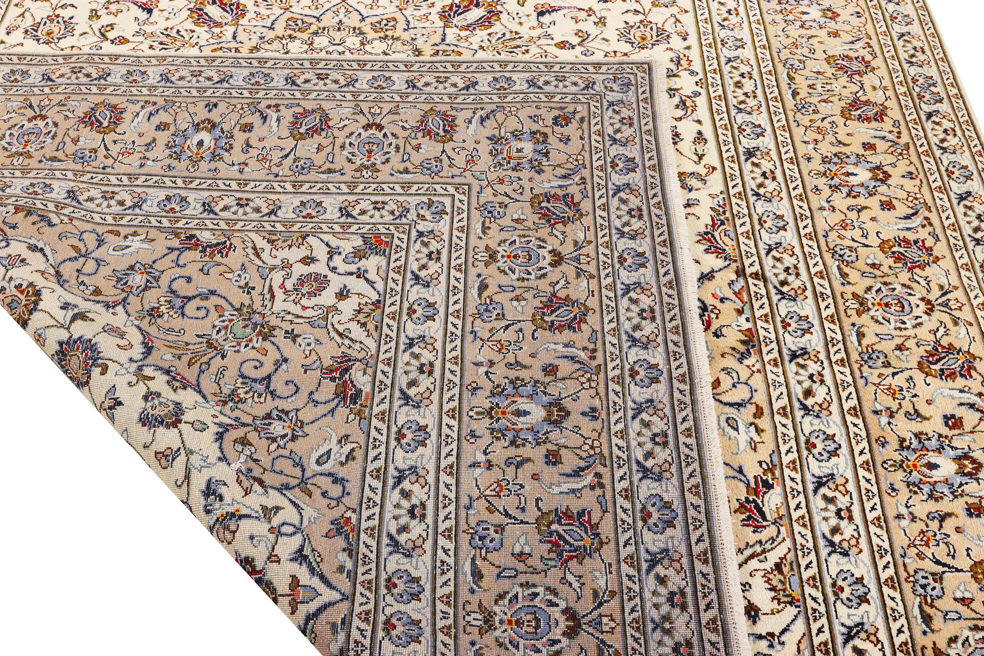 A Keshan carpet, c. 348 x 240 cm.