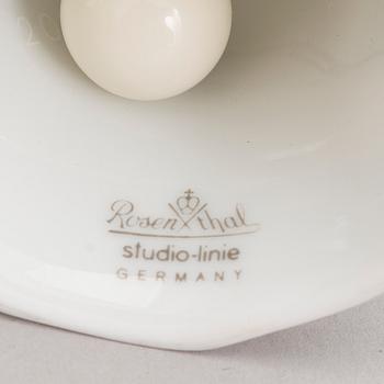 TAPIO WIRKKALA ja RUT BRYK. Posliiniesineitä. 7 osaa. "Winterreise" & "Polygon". Rosenthal. 1900-luvun loppu.