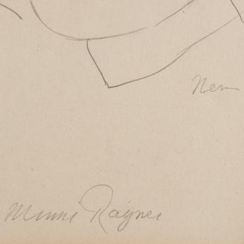 EINAR NERMAN, a scetch, signed.