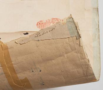 RULLMÅLNING, tusch och färg på papper, av Xiang Ziheng, Kina, signerad och daterad år 1911.