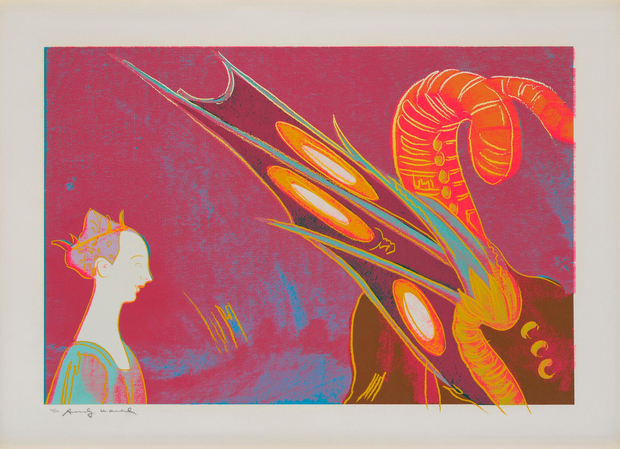 Andy Warhol, "Paolo Uccello, St. George and the Dragon", ur: "Details of renaissance paintings".