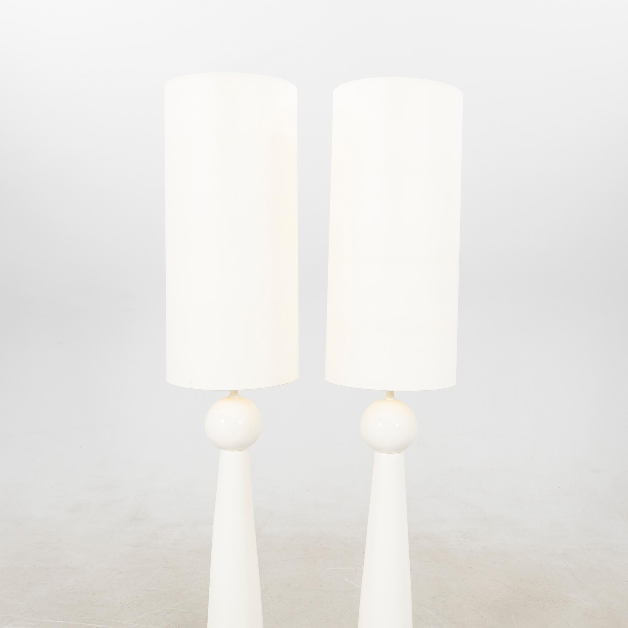 Floor lamps a pair Sporvil Portugal second half of the 20th century.