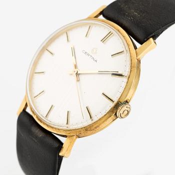 Certina, armbandsur, 18K guld, 34 mm.