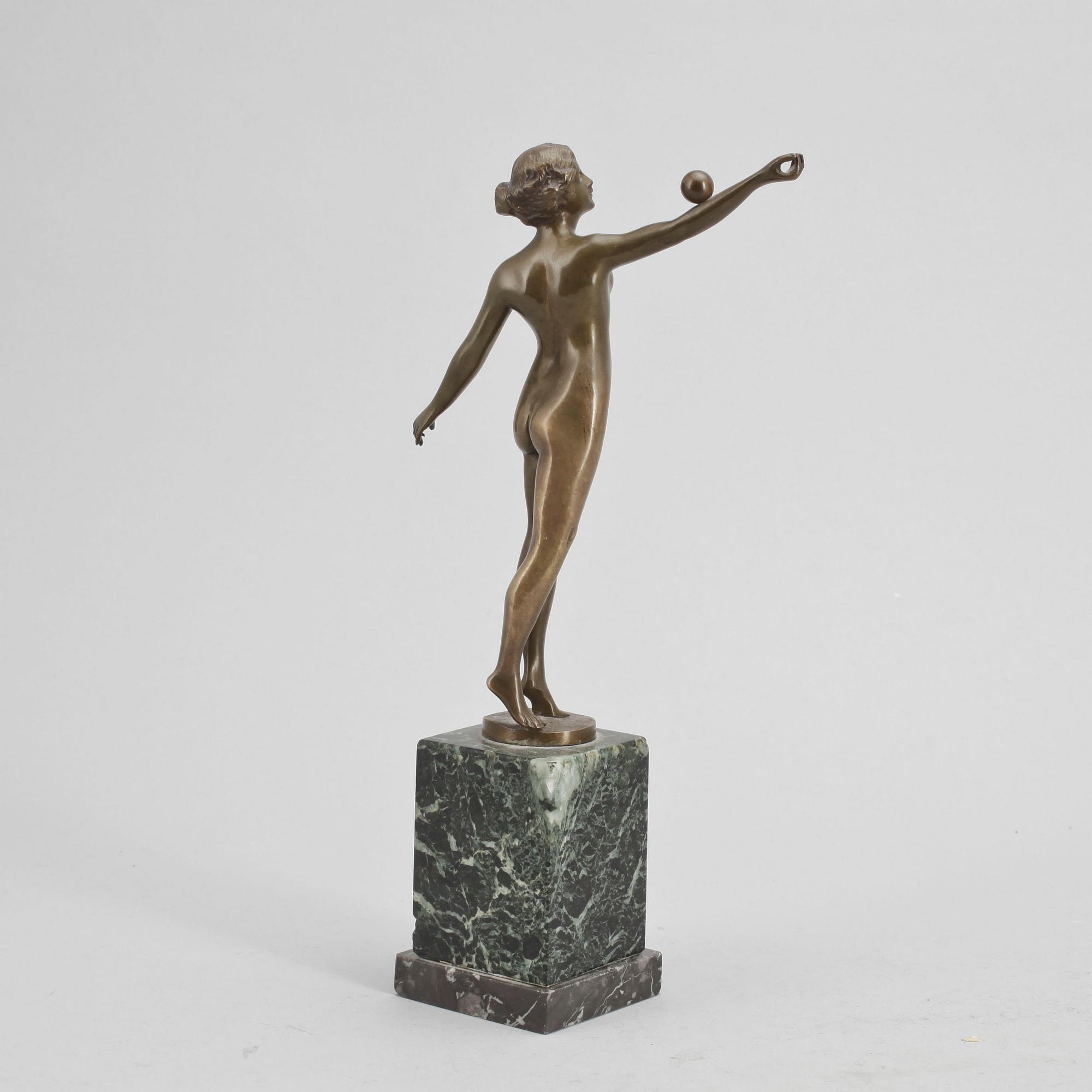 SKULPTUR, brons, signerad Thiermann, 1900-talets första hälft.