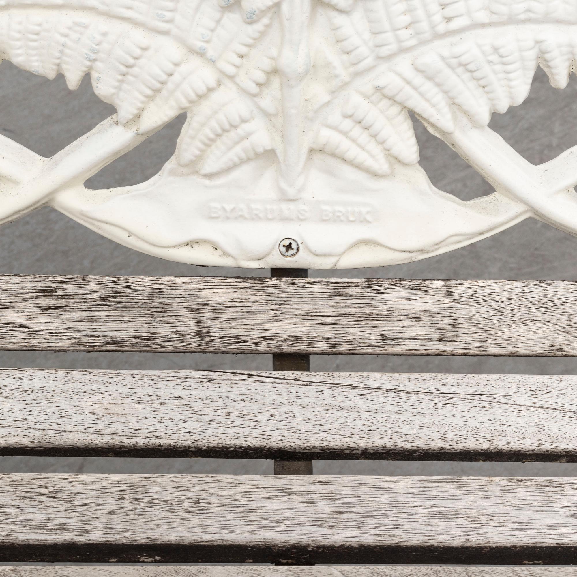 A second half of the 20th century garden sofa from Byarums Bruk.