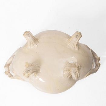 A Rococo tureen with cover, probably Marieberg, 18th Century.