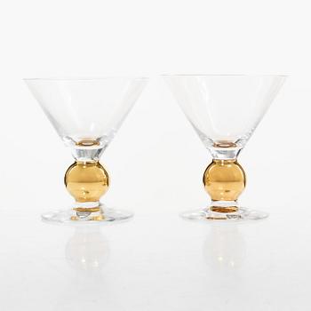 Gunnar Cyrén, Martini glasses, 13 pcs, "Nobel", Orrefors.