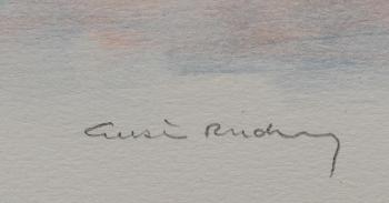 GUSTAV RUDBERG, färglitografi, sign o numr 74/250.