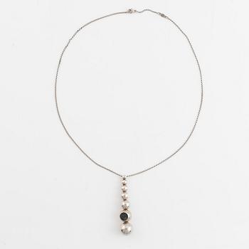Jacqueline Rabun, pendant with chain, silver, "Cave pendant", Georg Jensen, Denmark.