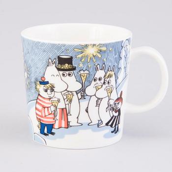 MOOMIN-MUG, porcelain, 'Millennium', Moomin Characters, Arabia 1999-2000.