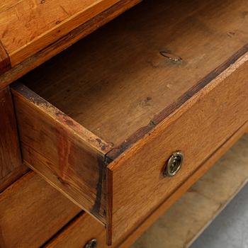 A 18th Century oak secretaire.