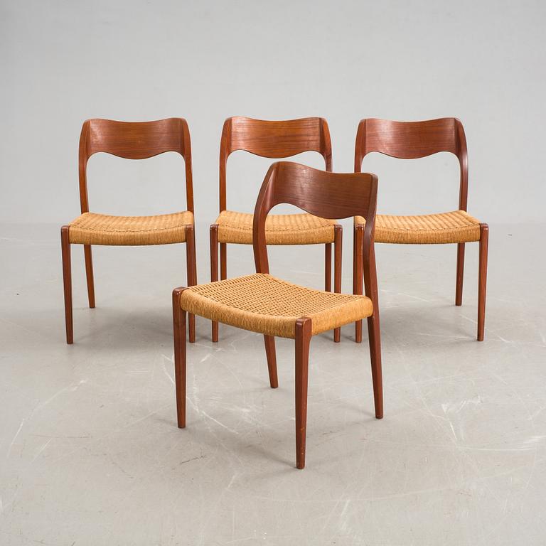 STOLAR, 4 st, Niels O Møller, J L Møller, Danmark, 1960-tal.