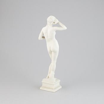 Per Hasselberg, after, sculpture, parian. Stamp signed.