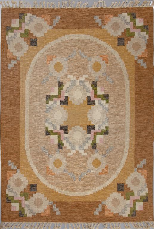 MATTA, rölakan, Ingegerd Silow, 232 x 166 cm, monogramsignerad, 1900-talets andra hälft.