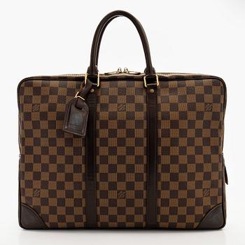 Louis Vuitton, a Damier Ebene 'Porte-Documents Voyage' briefcase/bag.