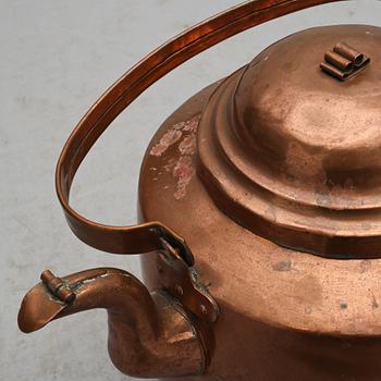 KAFFEPANNA, koppar, 1800-tal.