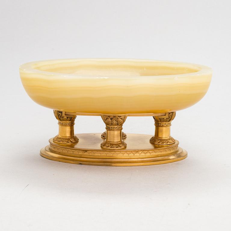 A footed 19th-century Empire Style bowl.