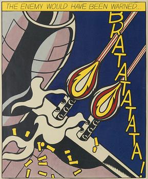 Roy Lichtenstein, jälkeen, Väriserigrafia, julisteet, 3 kpl, julkaisija Stedelijk Museum Amsterdam 1900-luvun jälkipuolisko.