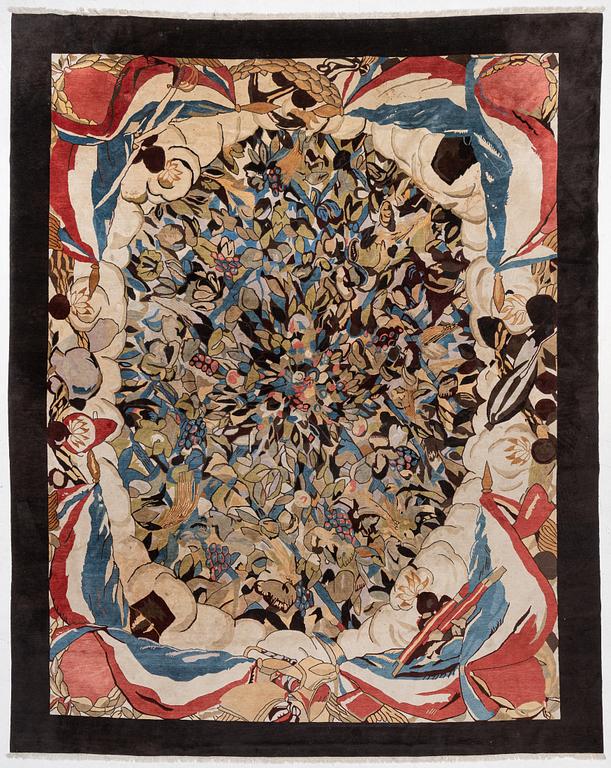 A carpet, c. 460 x 370 cm.