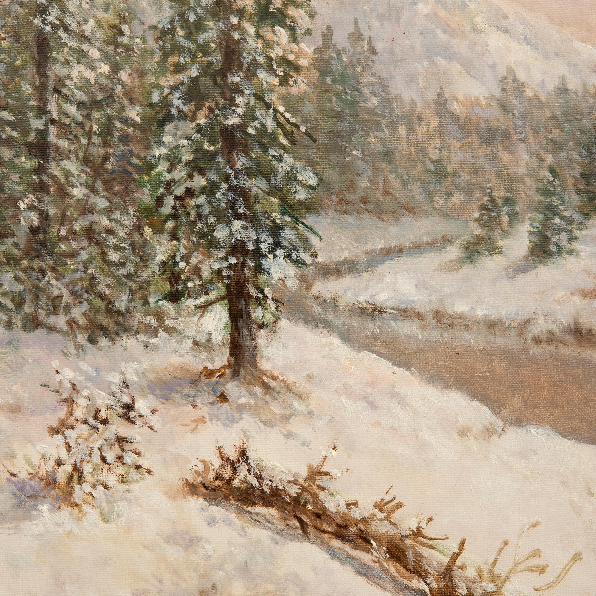 Konstanty Mackiewicz, Winter Landscape.