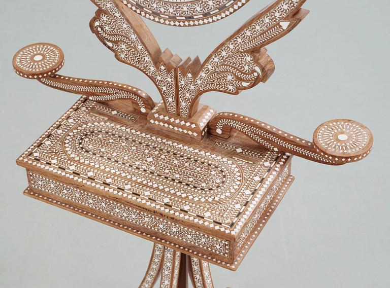 An 20th Century oriental style dressing mirror.