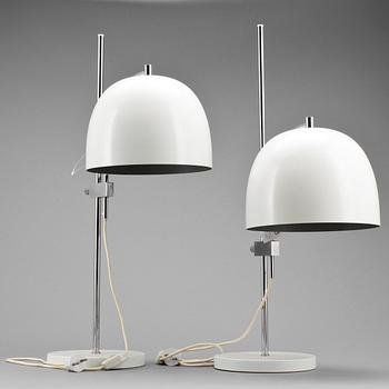 BORDSLAMPOR, ett par, Lyfa, 1960/70-tal.
