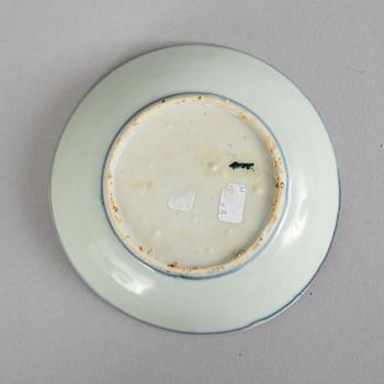 A set of 12 blue and white dishes, Ming dynasty (1368-1644).