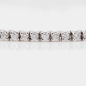 ARMBAND, 18K vitguld och diamanter tot ca 1.56 ct.