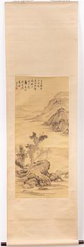 Rullmålning, tusch på siden, Kina,