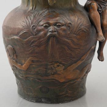 Charles Perron (1862-1934), vaser, ett par snarlika, Art Nouveau, 1900-talets början.